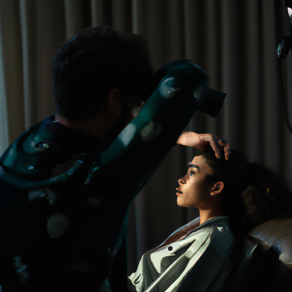 Camille dirige un modèle, mélange de lumière fenêtre et softbox pour un rendu nuancé